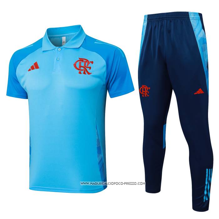 Conjunto Polo Flamengo 2024 Blu -25